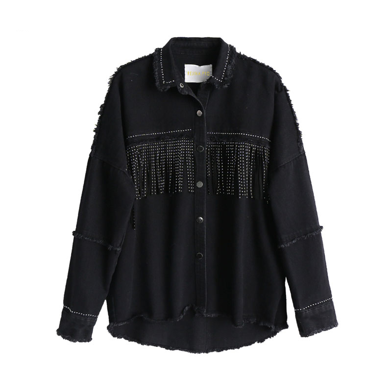 Black Denim Jacket for Women