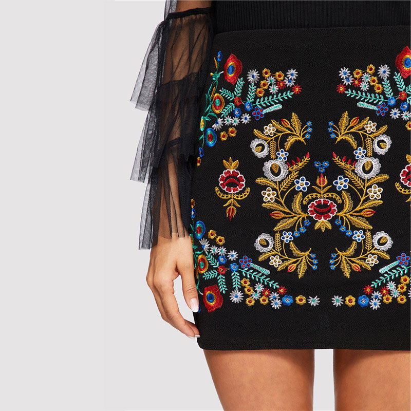 Women's Ethnic Style Bodycon Skirt
