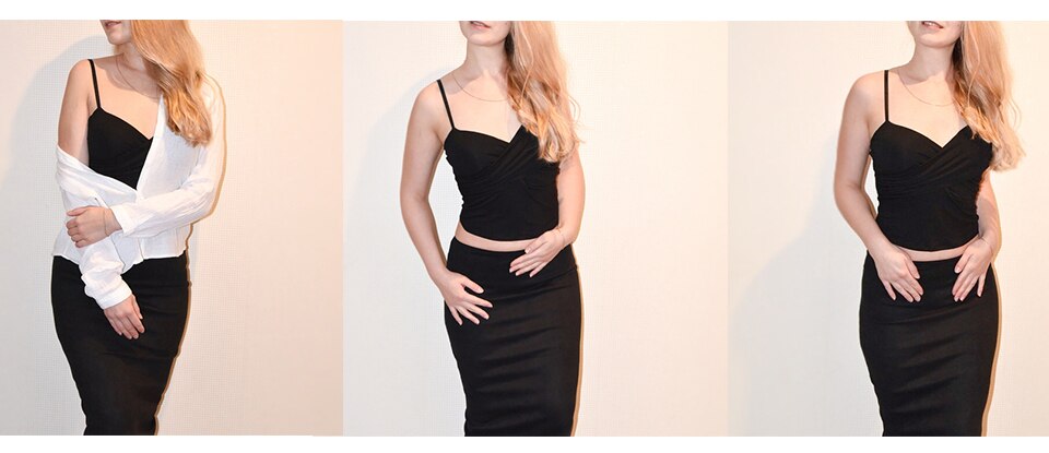 Women's Sexy Style Black Cami Top