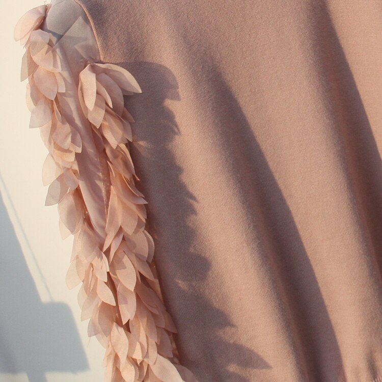 Women's Ruffled Knitted Sweater