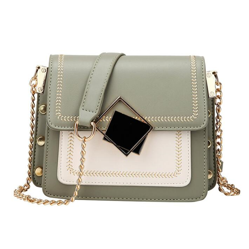 Women's Messenger Bags with Magnetic Buckle