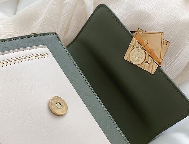 Women's Messenger Bags with Magnetic Buckle