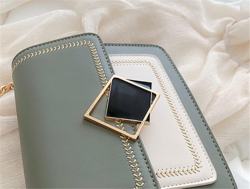 Women's Messenger Bags with Magnetic Buckle